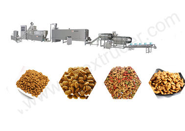 Seco Kibble a linha de produção da maquinaria da extrusora dos alimentos para animais de estimação para o cão/gato/peixes