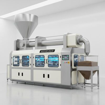 Máquina de ração para animais de estimação de 1200 Kg Incorporando Tecnologia Automática de Processo de Secagem com Economia de Energia para Eficiência