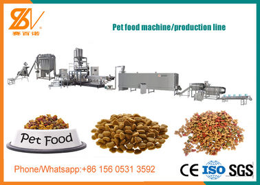Linha de produção industrial 304 de aço inoxidável dos alimentos para animais de estimação da alimentação animal