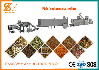 Floating And Sinking Fish Feed Pellet Machine / Fish Food Processing Machine