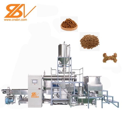 Linha de produção de extrusores de alimentos para cães e gatos industriais