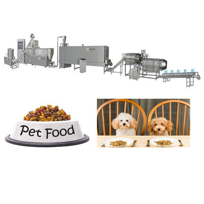 Máquina automática de processamento de alimentos para cães, linha de produção de alimentos para gatos durável