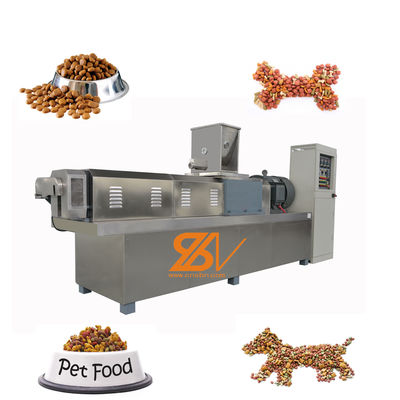 Linha de produção de alimentos para animais de estimação completa e automática profissional