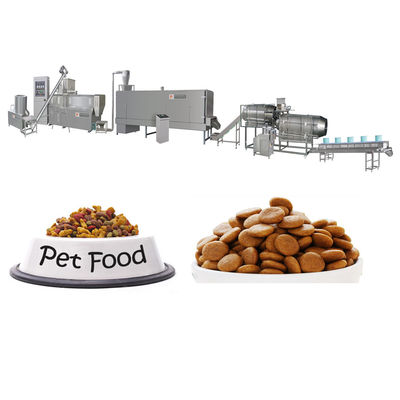 Linha de produção automática completa de alimentos para animais de estimação