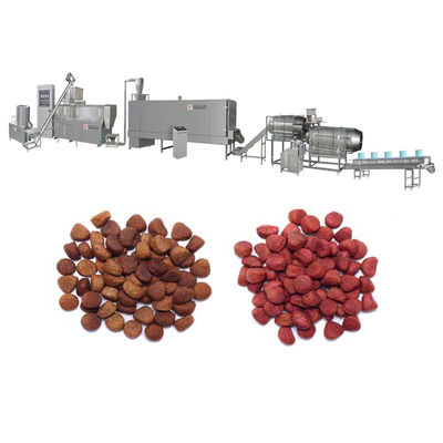 Máquina de extrusão de alimentos para cães com parafuso duplo, totalmente automática