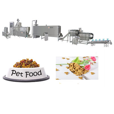 Linha de processamento de extrusores de alimentos para animais de estimação para cães, gatos e gatos de 500 a 600 kg/h