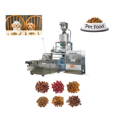 Linha de produção de alimentos para animais de estimação totalmente automática