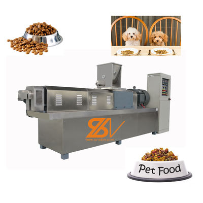 Linha automática de extrusão de alimentos para cães com motor Siemens