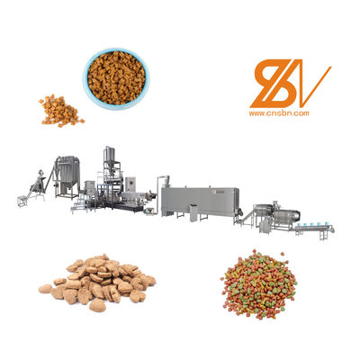 SBN Linha automática de processamento de alimentos para animais de estimação, máquina de fabricação de alimentos para cães Ss 304