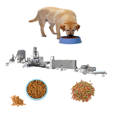 Máquina totalmente automática de processamento de alimentos para cães com motor Siemens