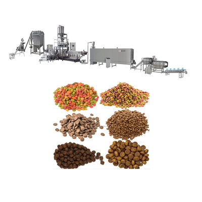 Linha de produção automática de alimentos para animais de estimação