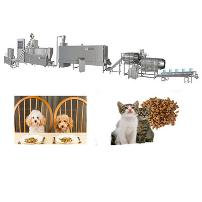 Fully Automatic 500kgh Dog Cat Pet Food Processing Machine Extruder Equipment Plant Line