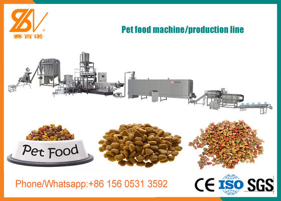 Extrusora de alimentos para animais de estimação totalmente automática Máquina de fazer alimentos para cães, gatos e peixes