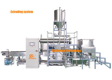 Siemens Motor Twin Screw Pet Food Extruder Processing Line para produção