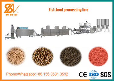 500kg/H Twin Screw Fish Pellet Extruder Floating Fish Feed Machine