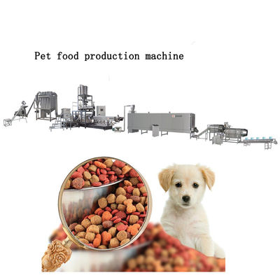 Linha de produção de equipamento para cães de estimação totalmente automática de 500 kg/h