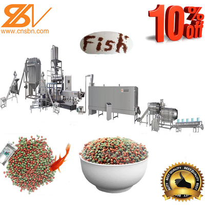 Produtores de alimentos para peixes profissionais totalmente automáticos Linha de produção Diferentes necessidades de tensão