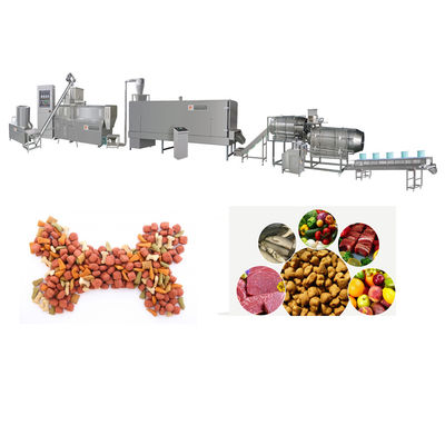 Máquina automática de processamento de alimentos para cães, linha de produção de alimentos para gatos durável