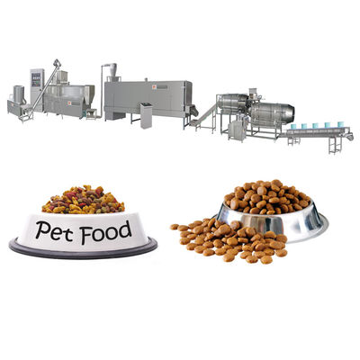 Linha de produção automática completa de alimentos para animais de estimação