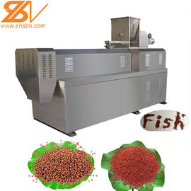 Linha de produção da maquinaria da extrusora da alimentação dos peixes do animal de estimação de SLG65-III 100-160 Kg/h