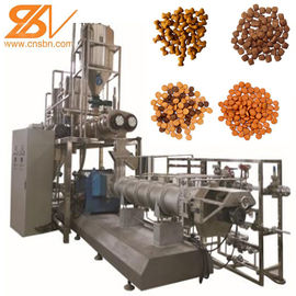 máquina da extrusora do alimento 2-3t/H, extrusora de parafuso do dobro do pássaro do camarão dos peixes do gato do cão