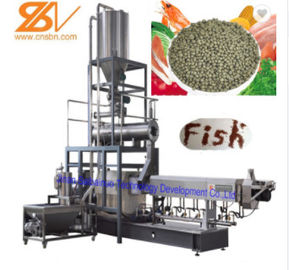 CE da limpeza de auto da extrusora de parafuso do gêmeo da máquina da alimentação do camarão dos peixes aprovado