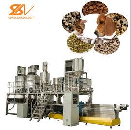 Máquina da extrusora dos alimentos para animais de estimação da certificação do CE para fazer alimentos para animais de estimação do gato do cão com de baixo nível de ruído