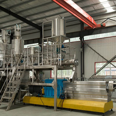 Máquina de flutuação de secagem da extrusora da alimentação dos peixes 100kg/Hr
