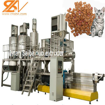 Cat Food Making Machine, motor de Siemens da máquina da pelota da alimentação do animal de estimação