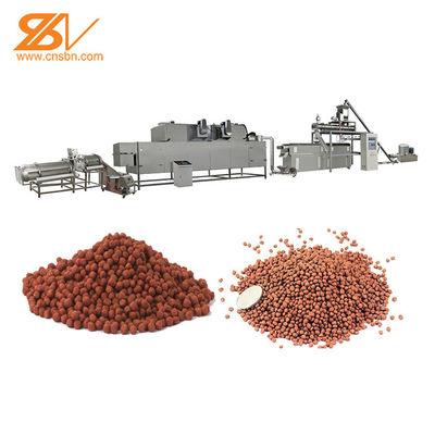 Linha de produção de flutuação 200-260 Kg/Hr da alimentação dos peixes SS201 inteiramente contínua