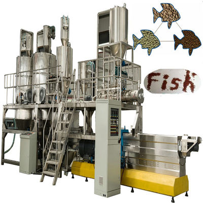 Pelota de flutuação gêmea da alimentação dos peixes do parafuso 2TPH que faz a energia da eletricidade da máquina