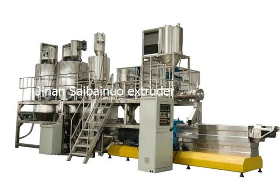 máquina de flutuação da pelota da alimentação dos peixes da máquina da extrusora da alimentação dos peixes 400-500kg/h