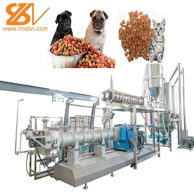 Grande máquina de Cat Food Fish Feed Processing do cão da máquina dos alimentos para animais de estimação do T/H da escala 1 - 3