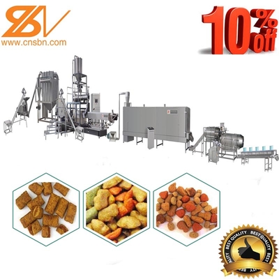 linha de processamento da extrusora da máquina de Cat Dog Snack Food Making do animal de estimação 100kg/hr