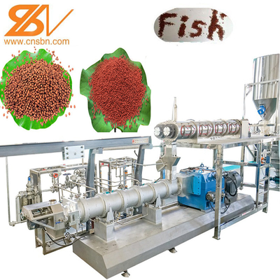 Extrusora do alimento de cão de estimação da alimentação dos peixes que processa fazendo a máquina