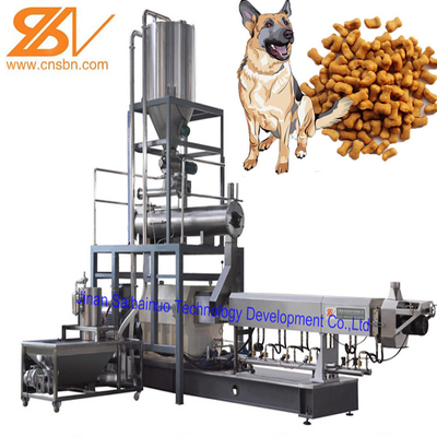 100-2000kg/Hr cão de estimação seco molhado automático industrial Cat Food Extruder