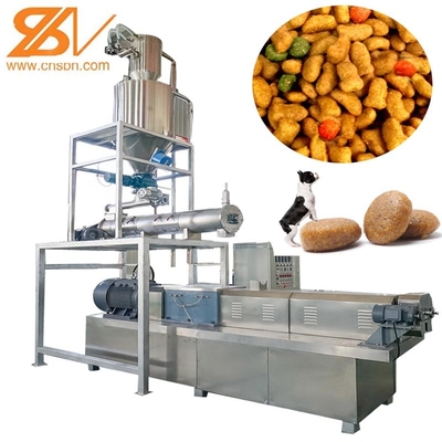 Cão de estimação molhado Cat Food Processing Plant de Exruder do parafuso do gêmeo de Pufffed